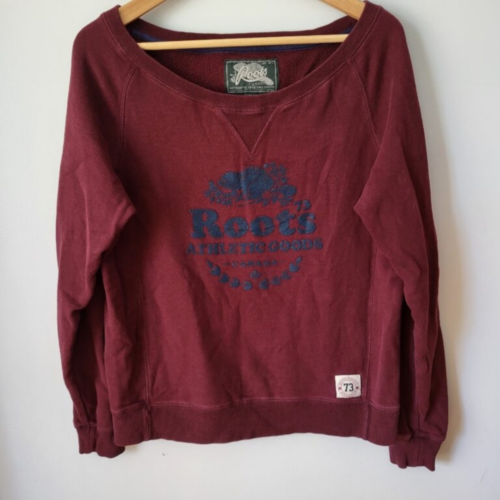 ROOTS Burgundy Sweatshirt